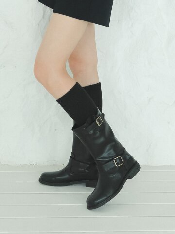 ljh030-7 Biker Mid Boots  2 Colors