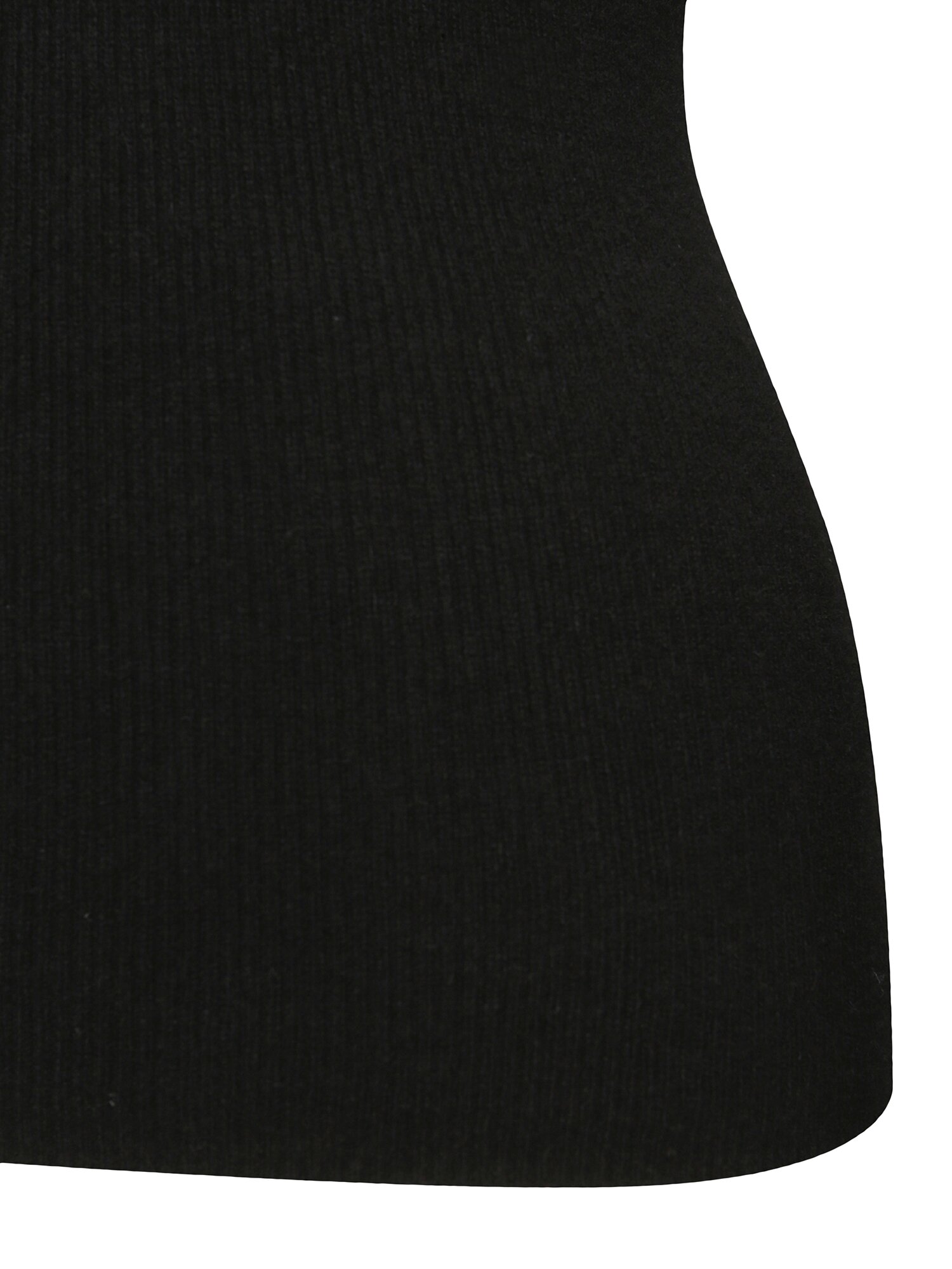 캐시미어 골지 폴라넥 풀오버 니트 (BLACK)