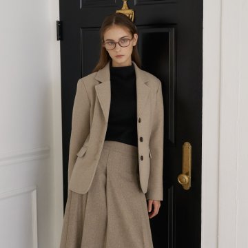 테일러드 울 자켓 애쉬베이지 [T53]