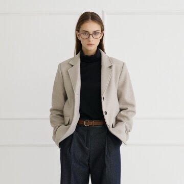 테일러드 울 자켓 오트밀 [T53]