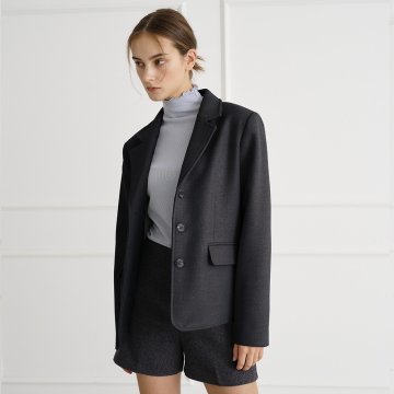 테일러드 울 자켓 챠콜 [T53]