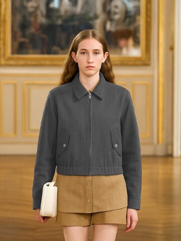 스탠다드 울 집업 블루종_FVJP250901