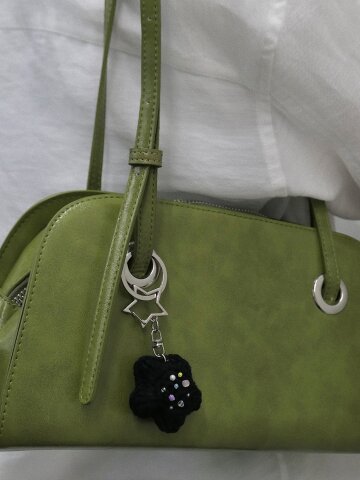 럭키 스타 키 링 (별 고리) - 블랙