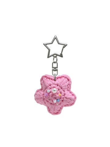 럭키 스타 키 링 (별 고리) - 핑크