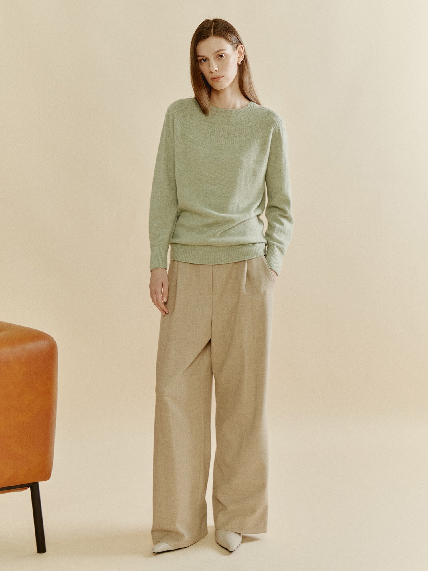 라운드 캐시미어 풀오버 (MINT)