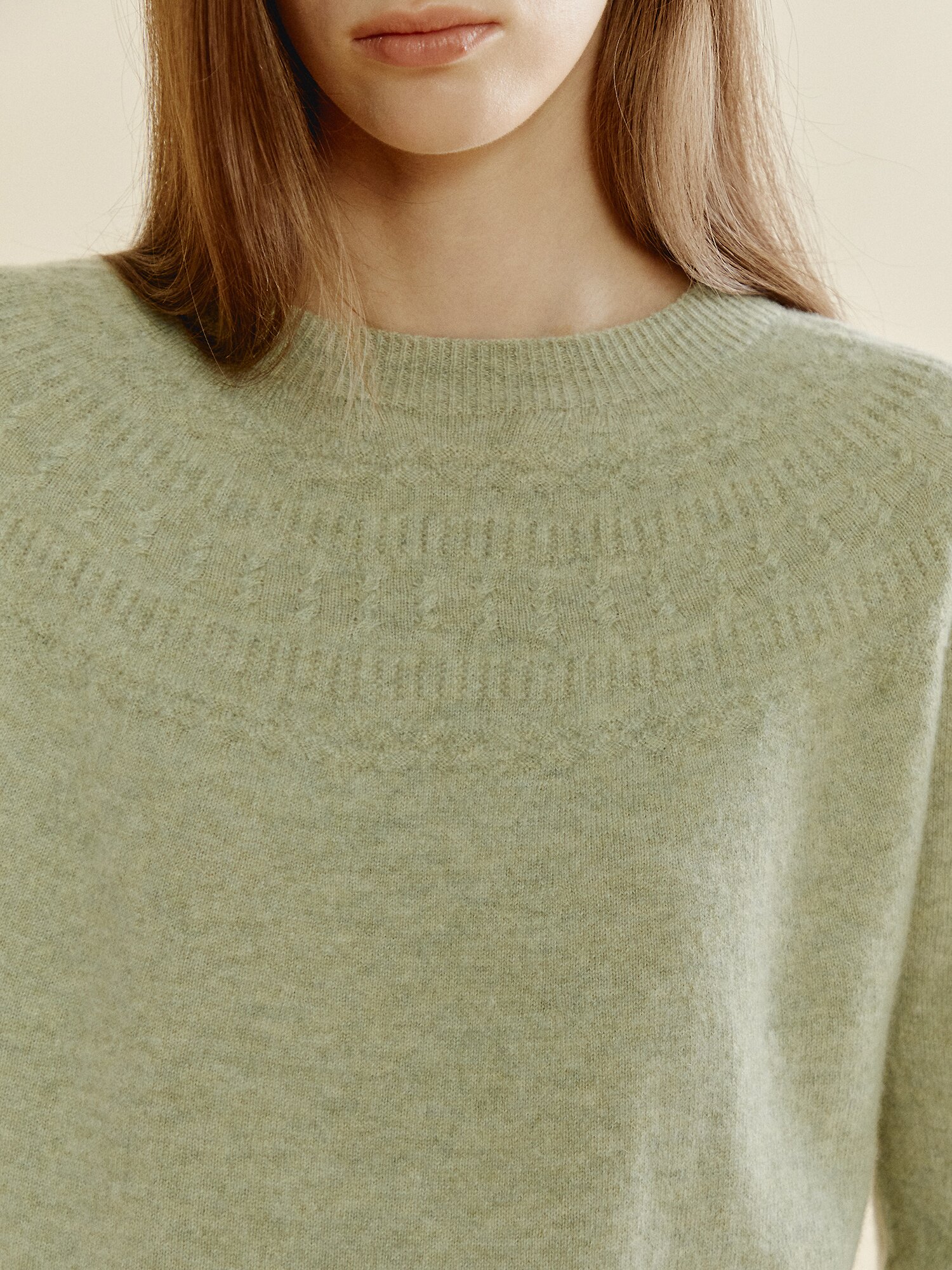 라운드 캐시미어 풀오버 (MINT)