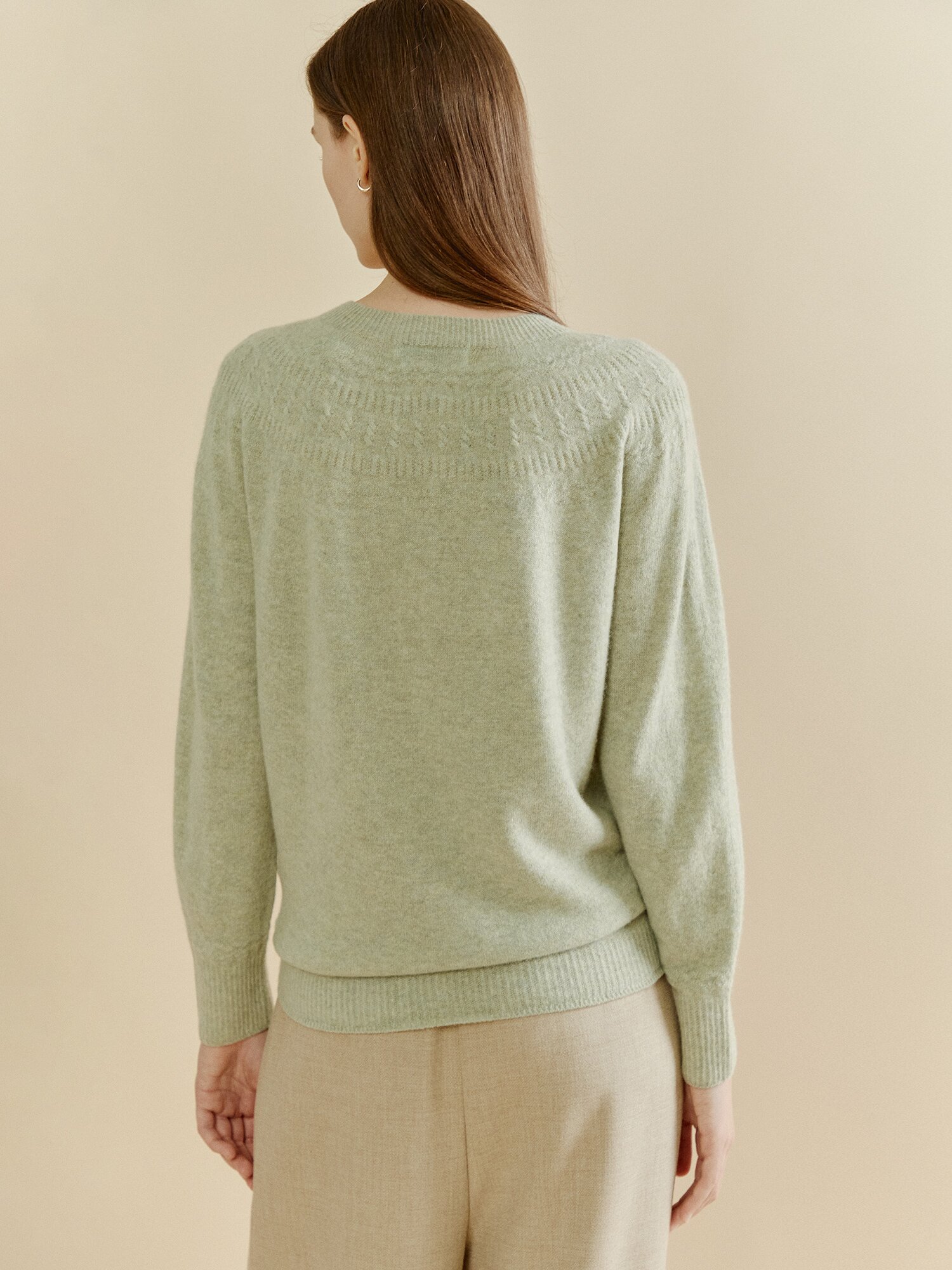 라운드 캐시미어 풀오버 (MINT)