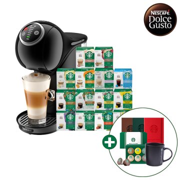 [돌체구스토] 커피머신 지니오S 플러스 + 12입 스타벅스 커피캡슐 1박스 (14종 택1) *스타벅스 사은품 3종 증정