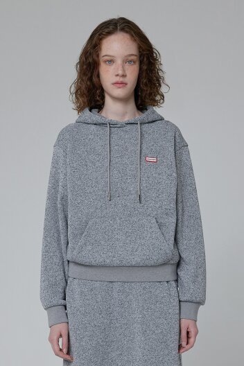 [WOMEN] 플레이 플리스 후디 - 멜란지그레이 HDW0001AHZMEG