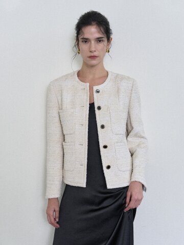 브레코 트위드 자켓 (2color)