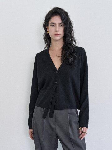 캐시미어 혼방 가디건 (2color)