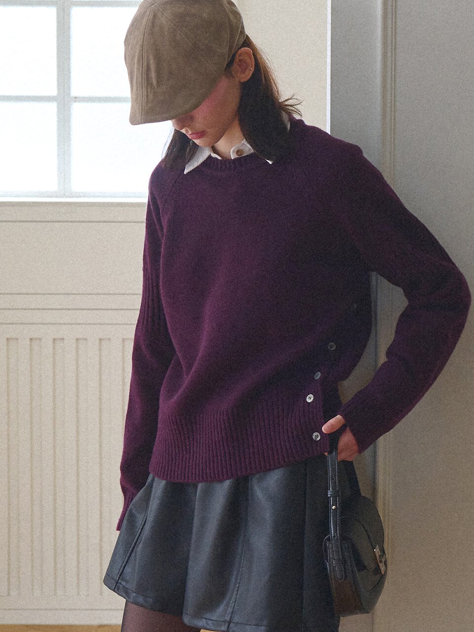 [울50%] Cozy lambswool knit_4 Colors