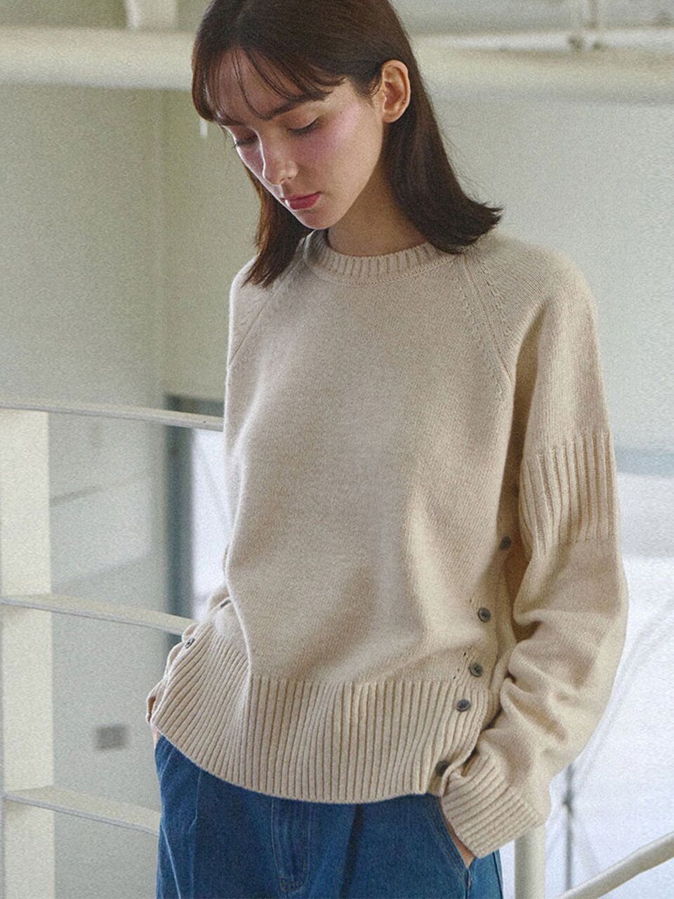 [울50%] Cozy lambswool knit_4 Colors