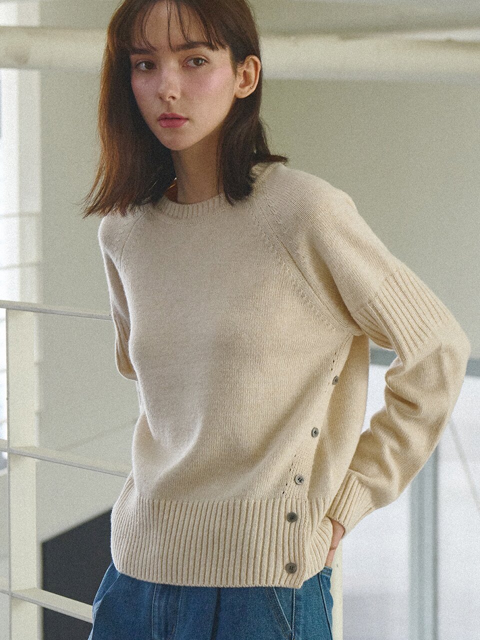[울50%] Cozy lambswool knit_4 Colors