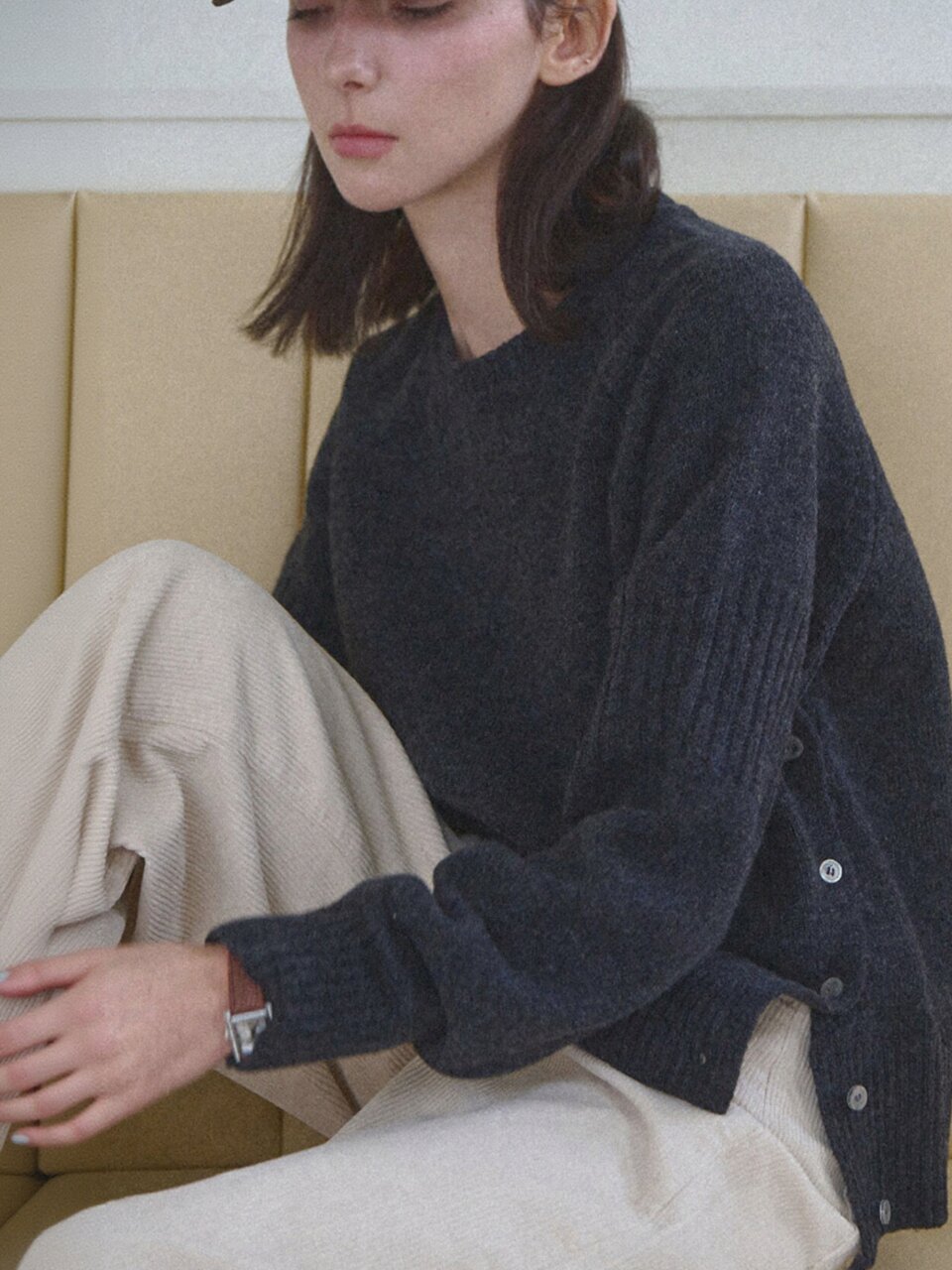 [울50%] Cozy lambswool knit_4 Colors