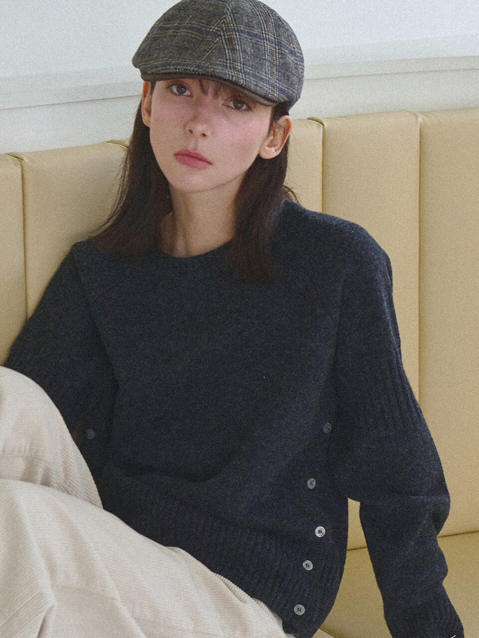 [울50%] Cozy lambswool knit_4 Colors