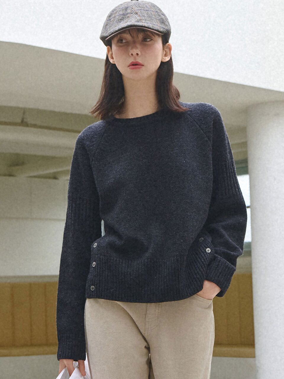 [울50%] Cozy lambswool knit_4 Colors