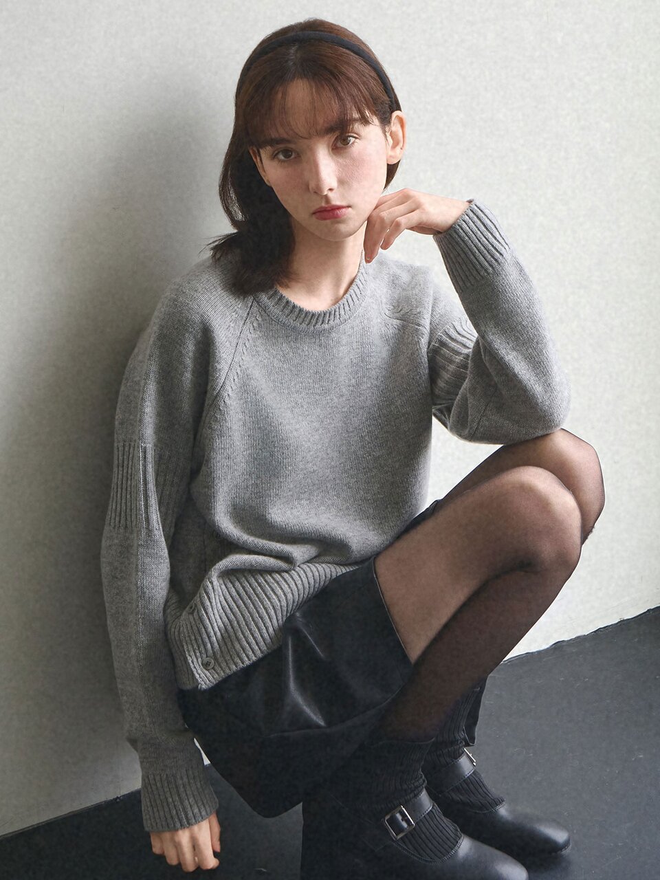 [울50%] Cozy lambswool knit_4 Colors