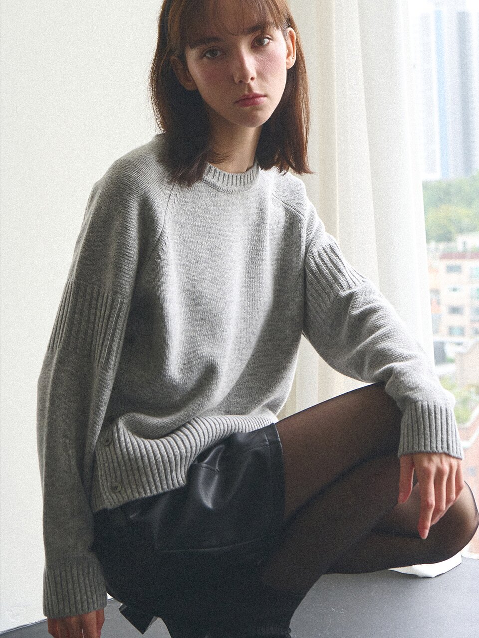 [울50%] Cozy lambswool knit_4 Colors