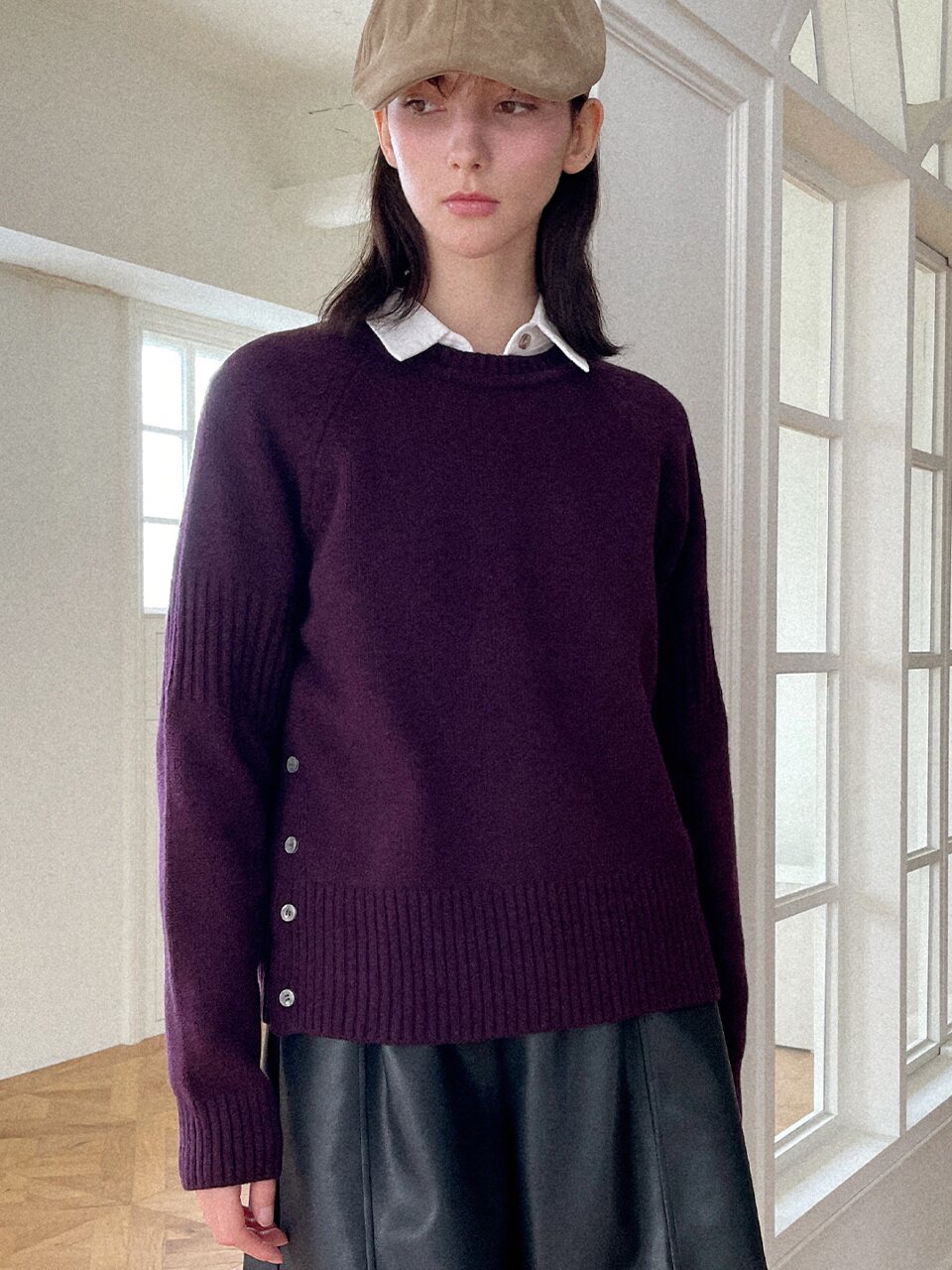 [울50%] Cozy lambswool knit_4 Colors