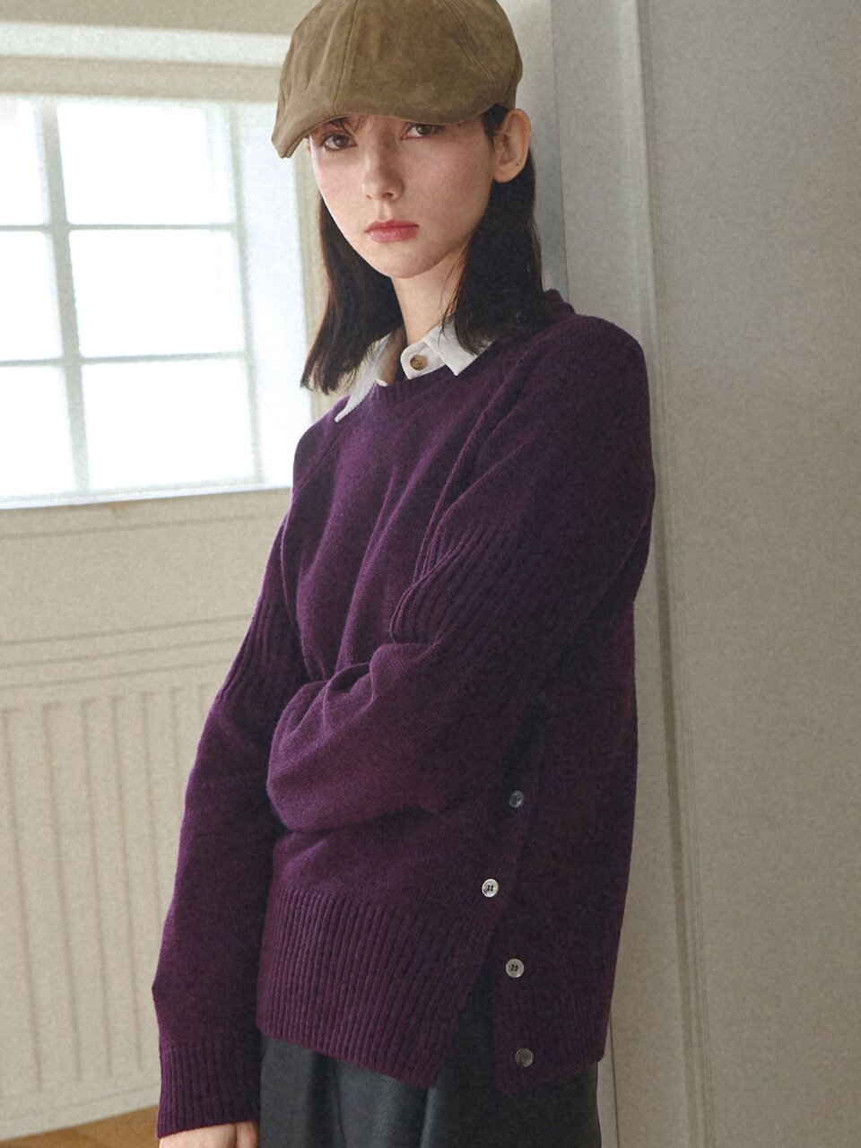 [울50%] Cozy lambswool knit_4 Colors