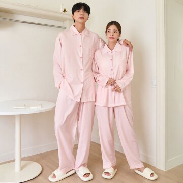 위켄드 투피스 남녀공용 커플 홈웨어 잠옷 파자마 4colors