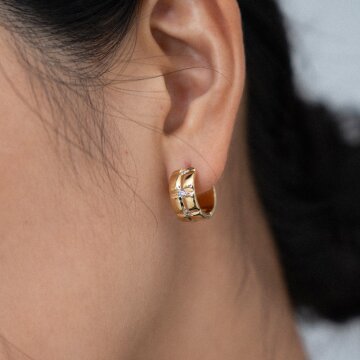 그레이스 이어링 14k gold plated