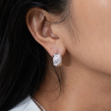 멜로디 라인 이어링 silver