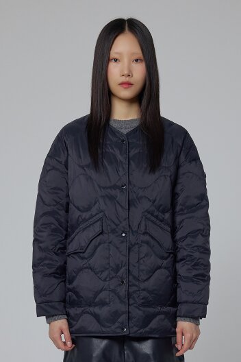 [WOMEN] 익스플로러 퀼팅 경량 다운 자켓 - 블랙 HDW0001ADZBLK