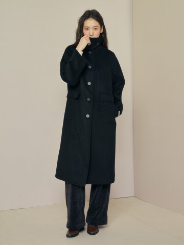 울 블렌드 발마칸 핸드메이드 코트 