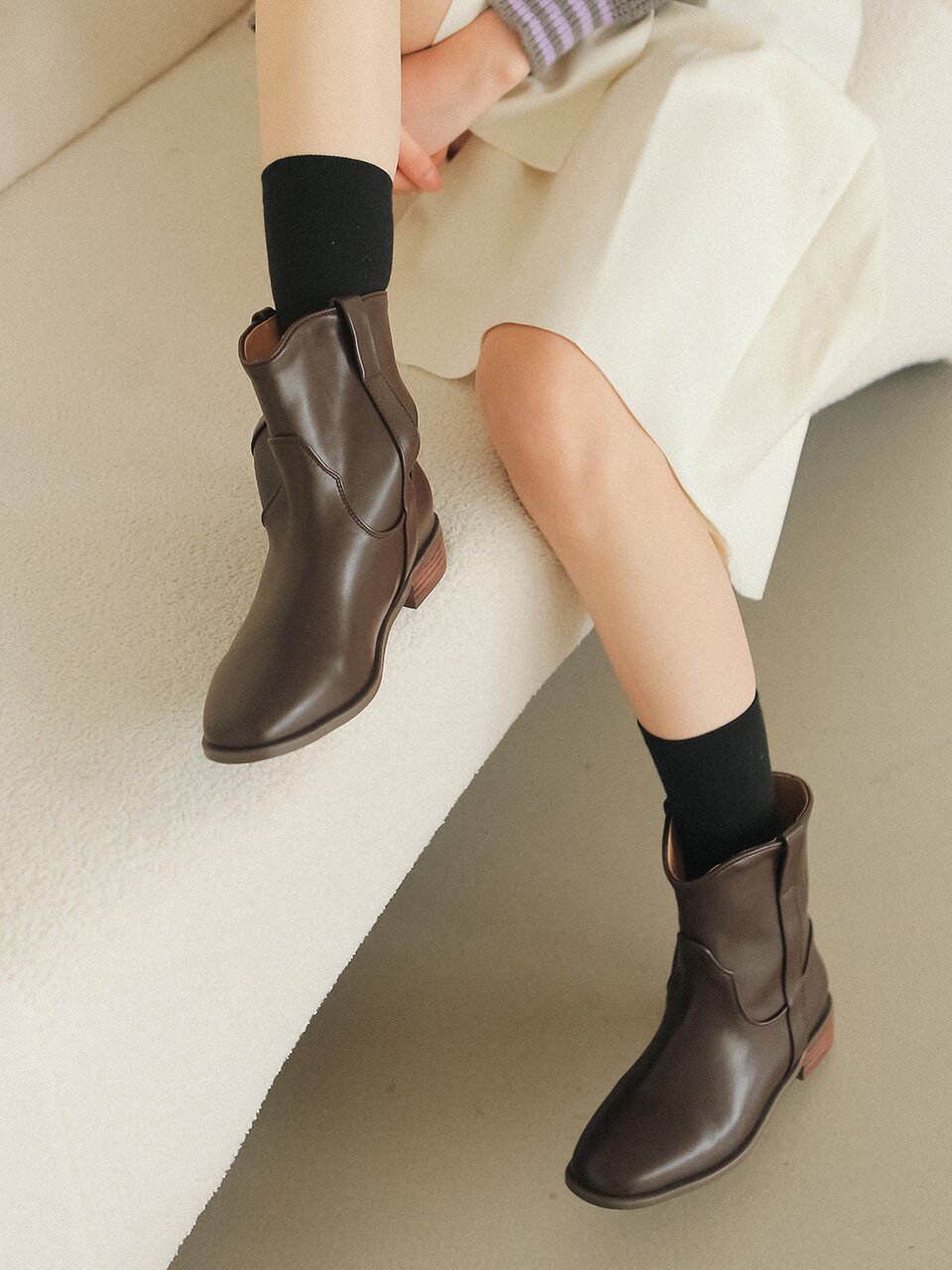 ljh085-7 Western Ankle Boots - 4 Colors