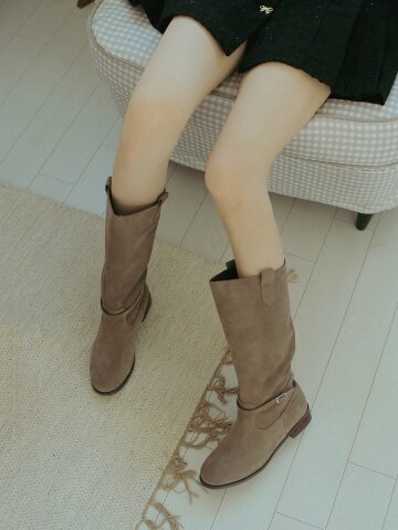 ljh087-7 Classic Belted Long Boots - 2 Colors