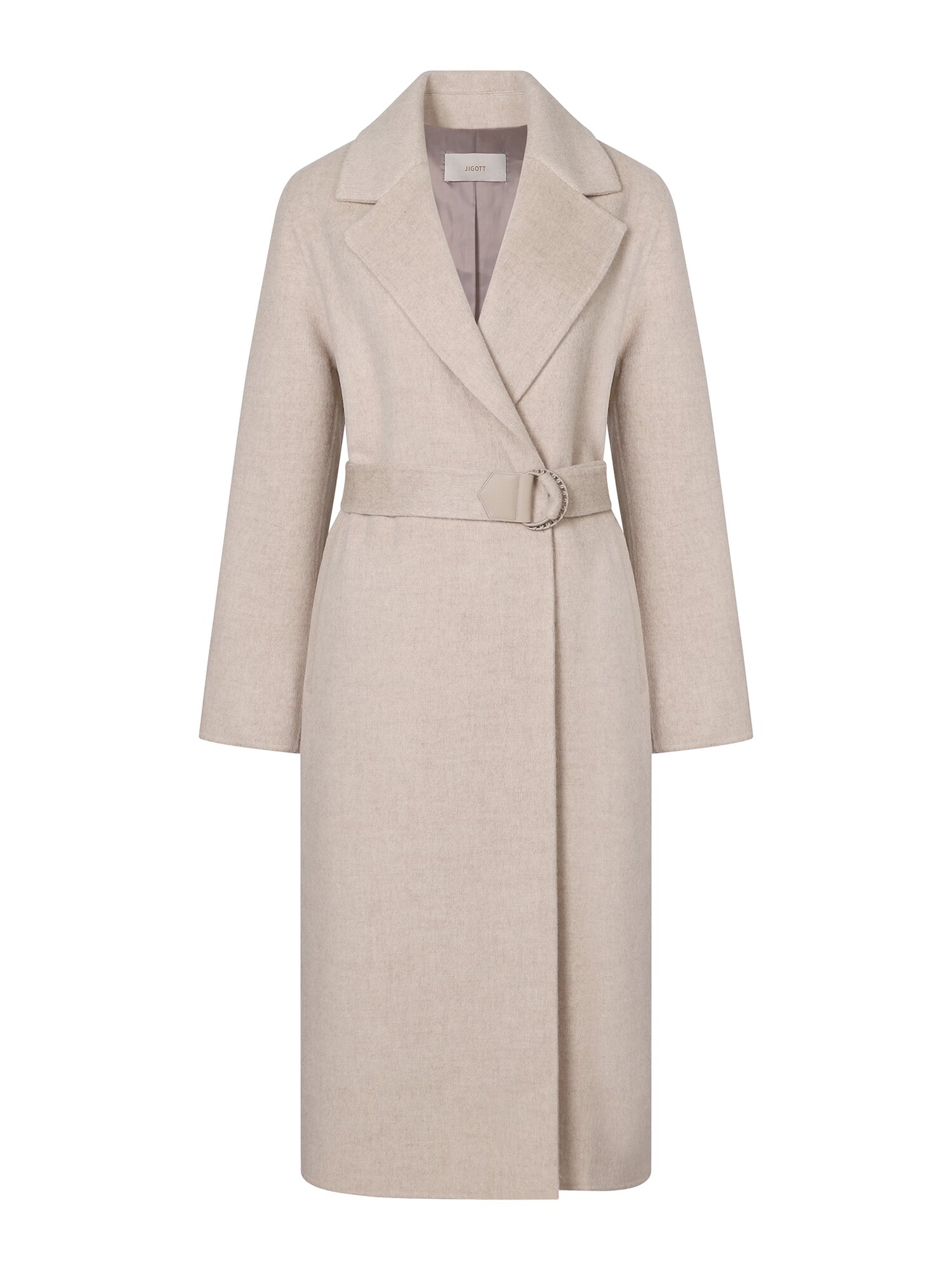 울 캐시미어 벨티드 핸드메이드 코트 (MELANGE BEIGE)