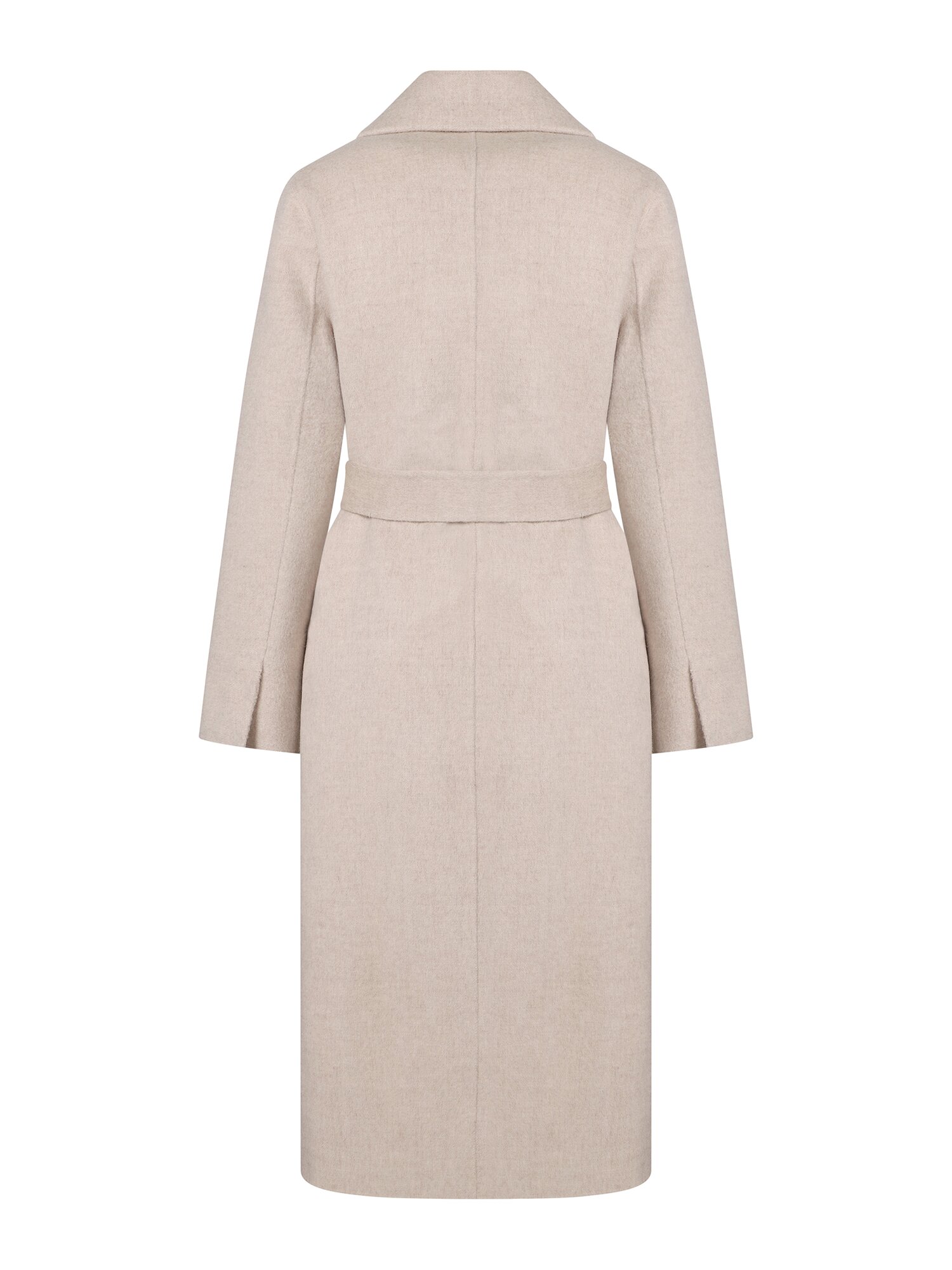 울 캐시미어 벨티드 핸드메이드 코트 (MELANGE BEIGE)