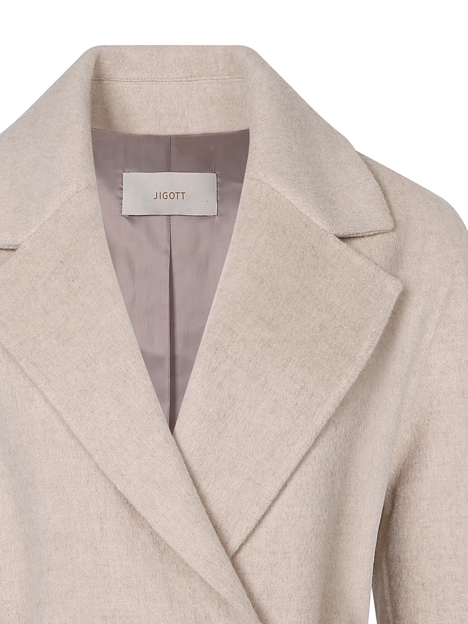 울 캐시미어 벨티드 핸드메이드 코트 (MELANGE BEIGE)