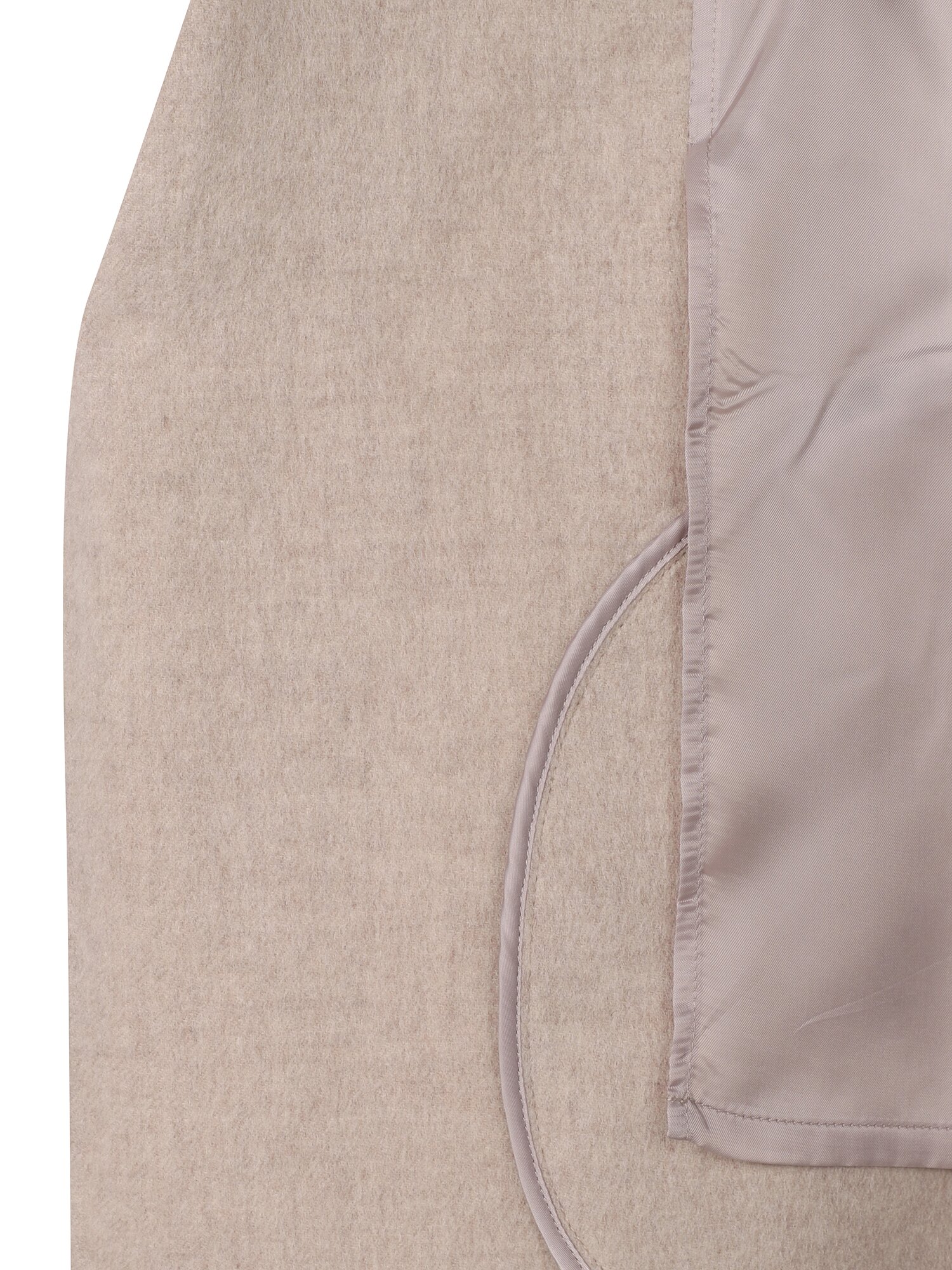 울 캐시미어 벨티드 핸드메이드 코트 (MELANGE BEIGE)