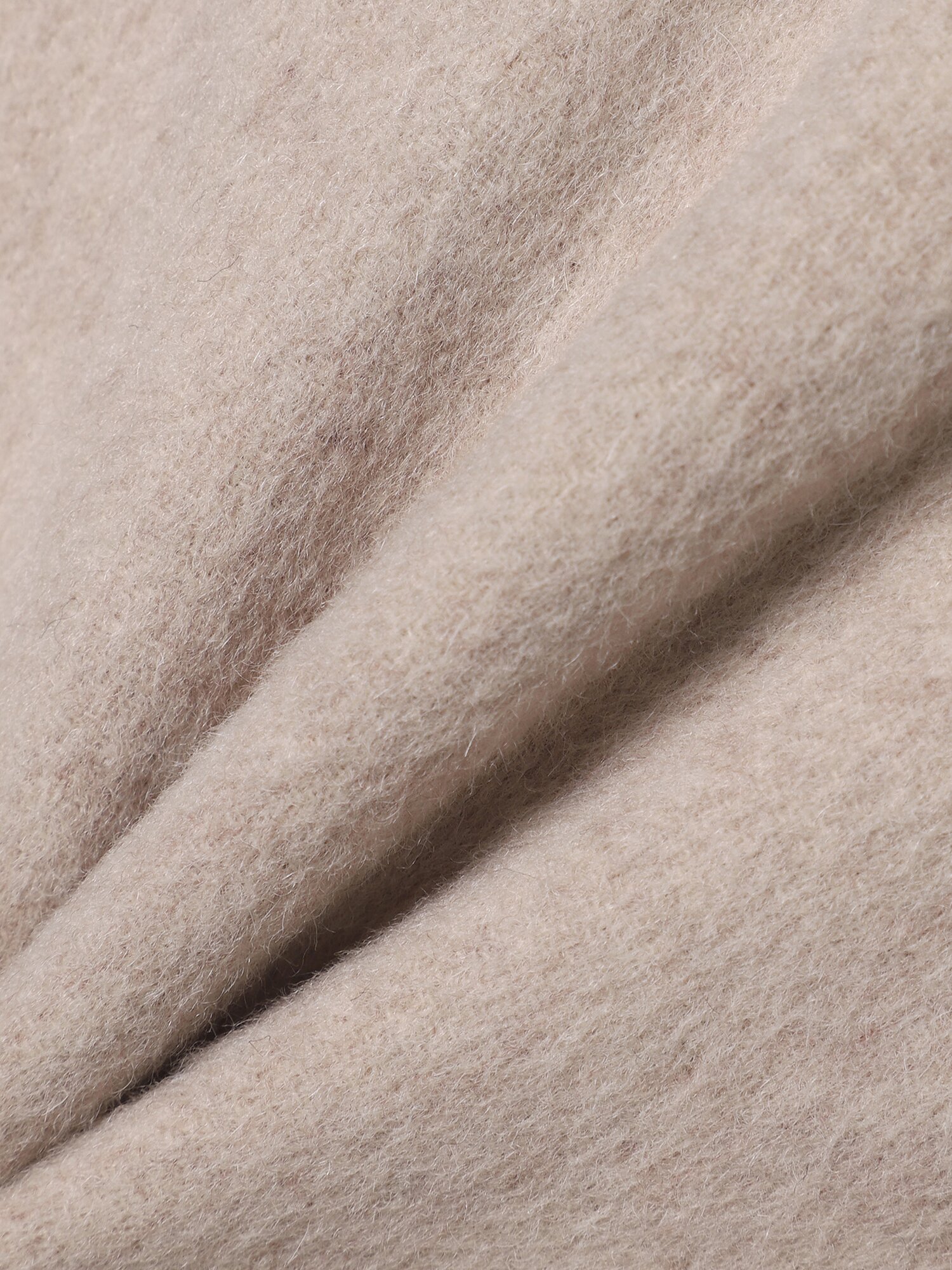 울 캐시미어 벨티드 핸드메이드 코트 (MELANGE BEIGE)