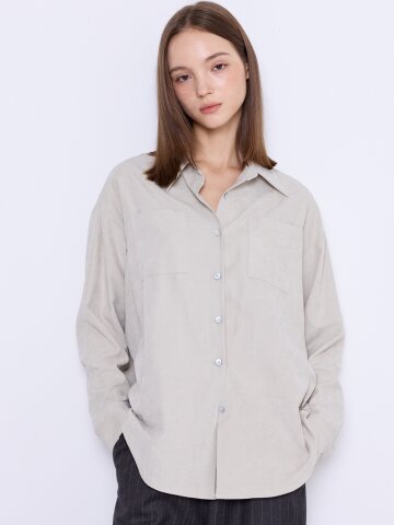 Soft Suede Shirt [Ash]