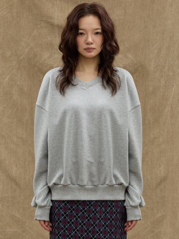 Mn7 V-Neck Sweatshirt [Melange]