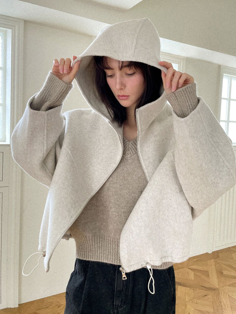[9차][전채연 PICK] Urban hooded handmade coat_2 Colors