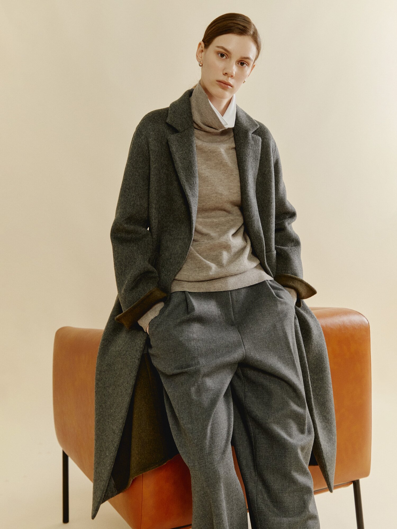 데일리 이지핏 클래식 코트 (DARK GREY)