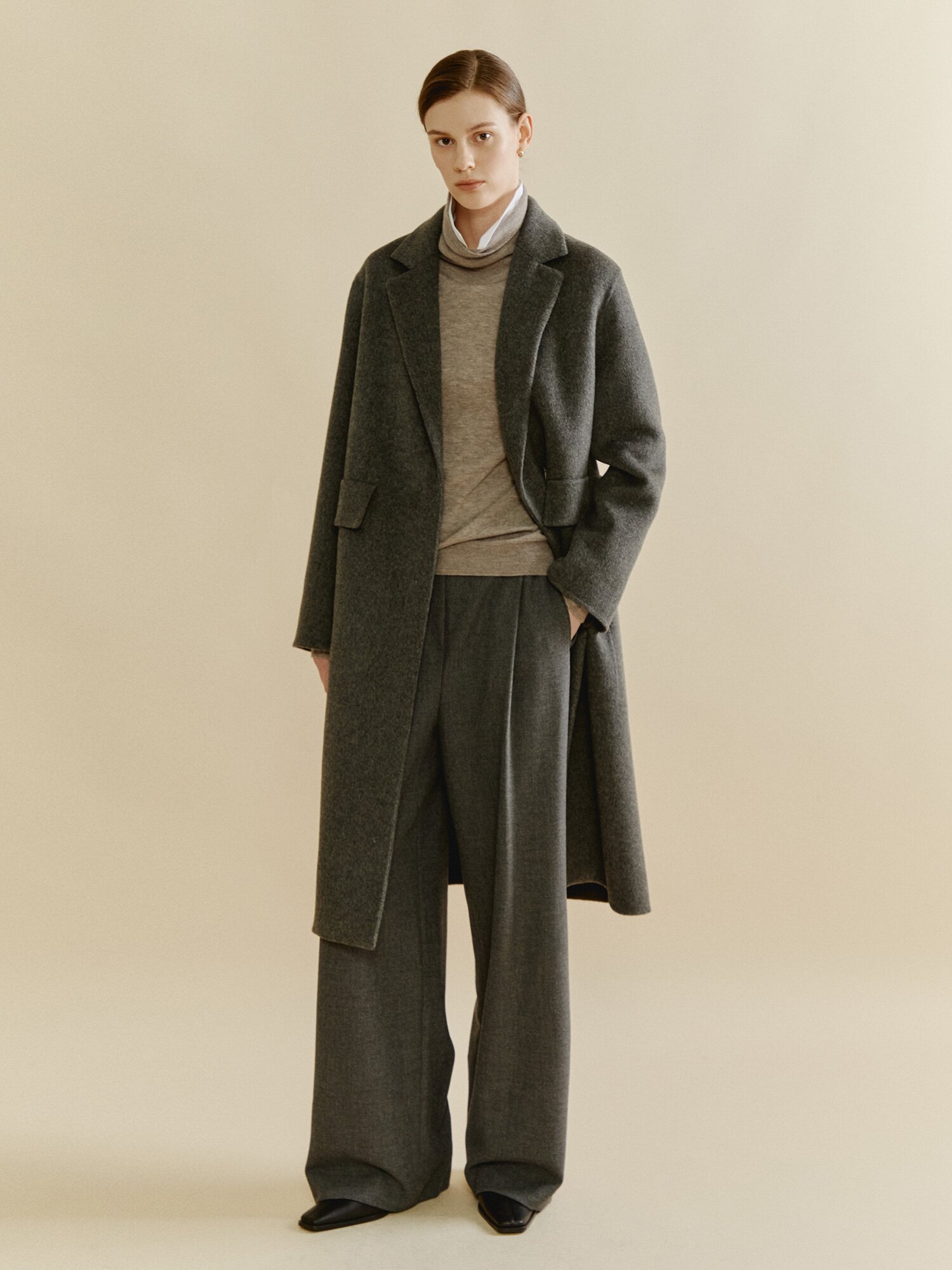 데일리 이지핏 클래식 코트 (DARK GREY)