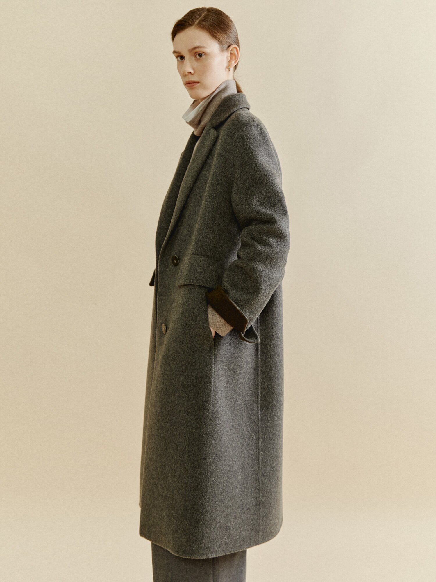 데일리 이지핏 클래식 코트 (DARK GREY)