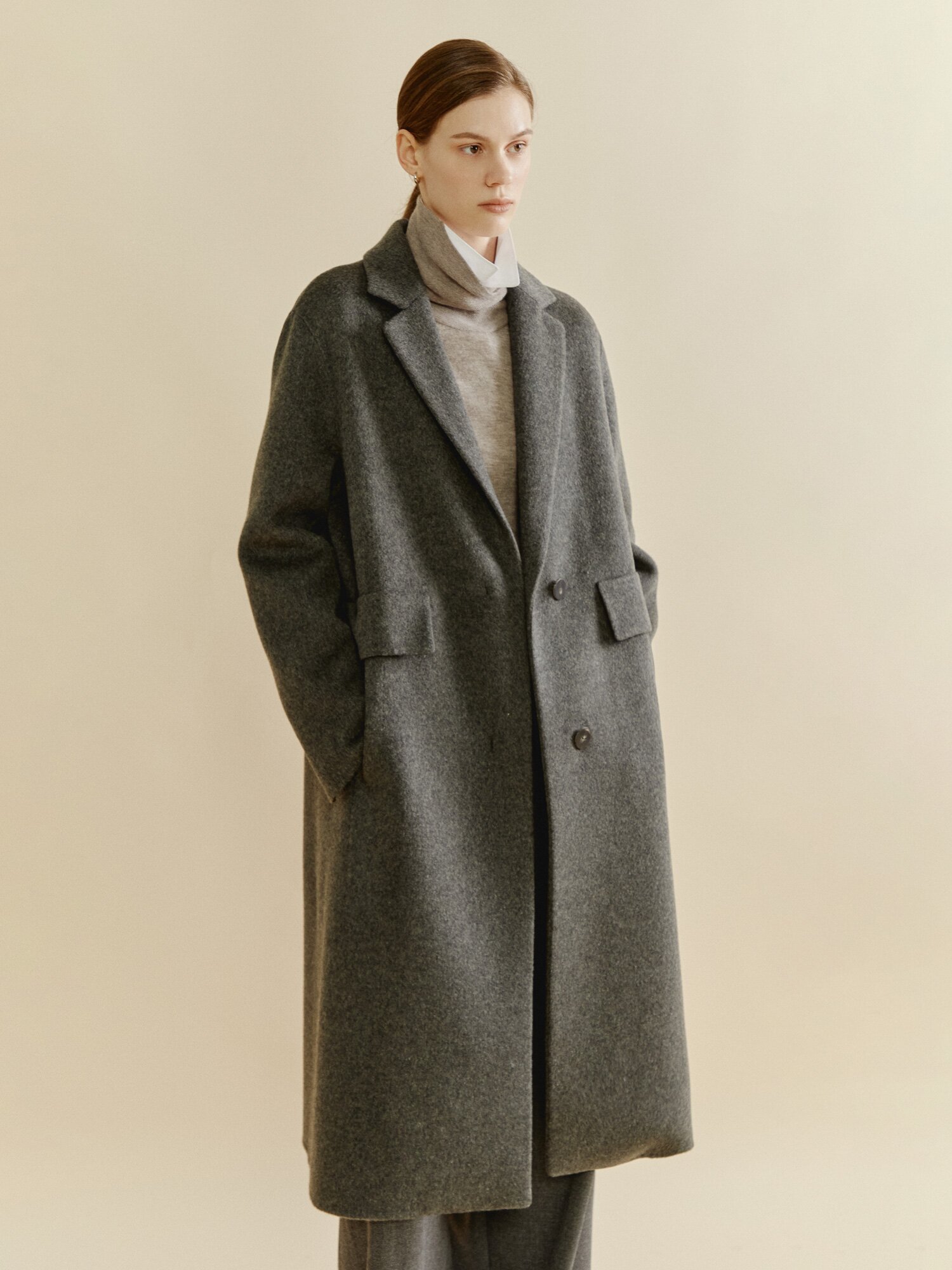 데일리 이지핏 클래식 코트 (DARK GREY)