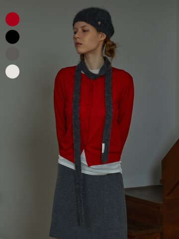 [기프트박스]_앙고라 미니 머플러_4컬러