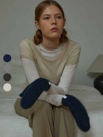 [기프트박스]_앙고라 핸드 워머_4컬러