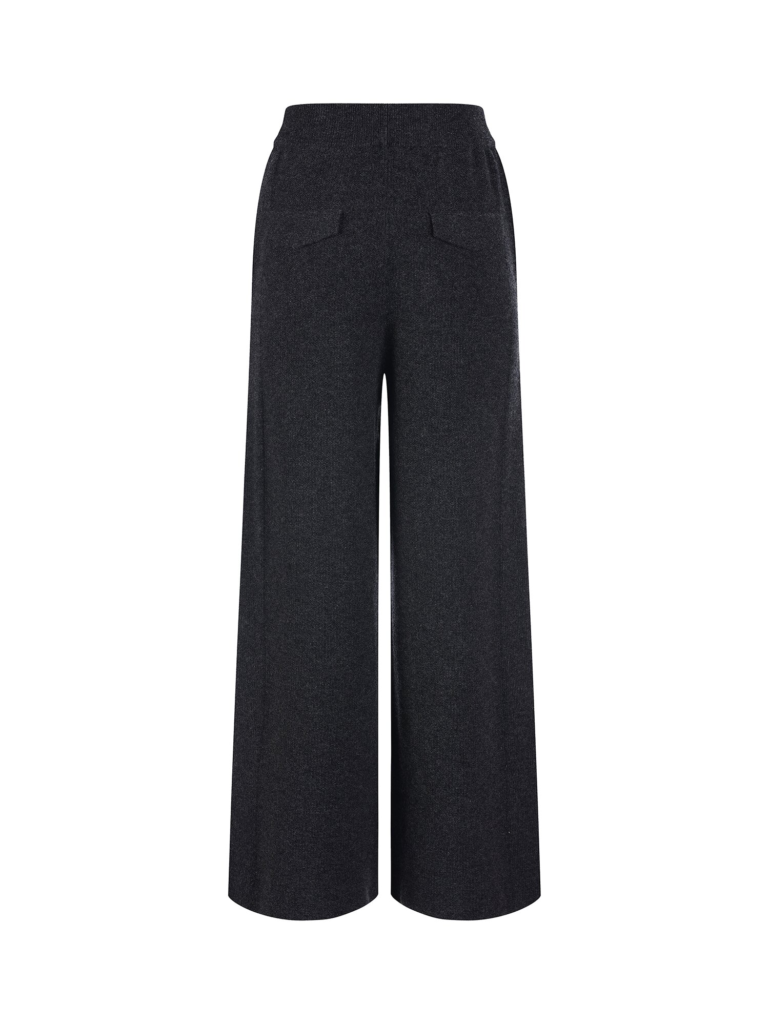 울 밴딩 와이드 니트 셋업 팬츠  (DARK GREY)