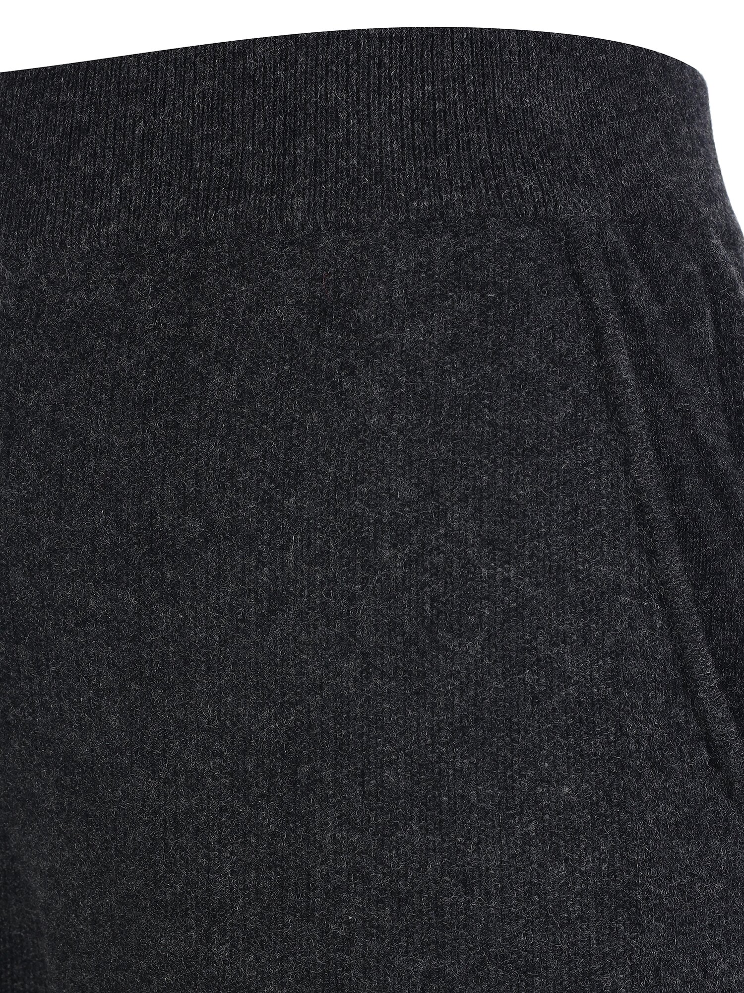 울 밴딩 와이드 니트 셋업 팬츠  (DARK GREY)