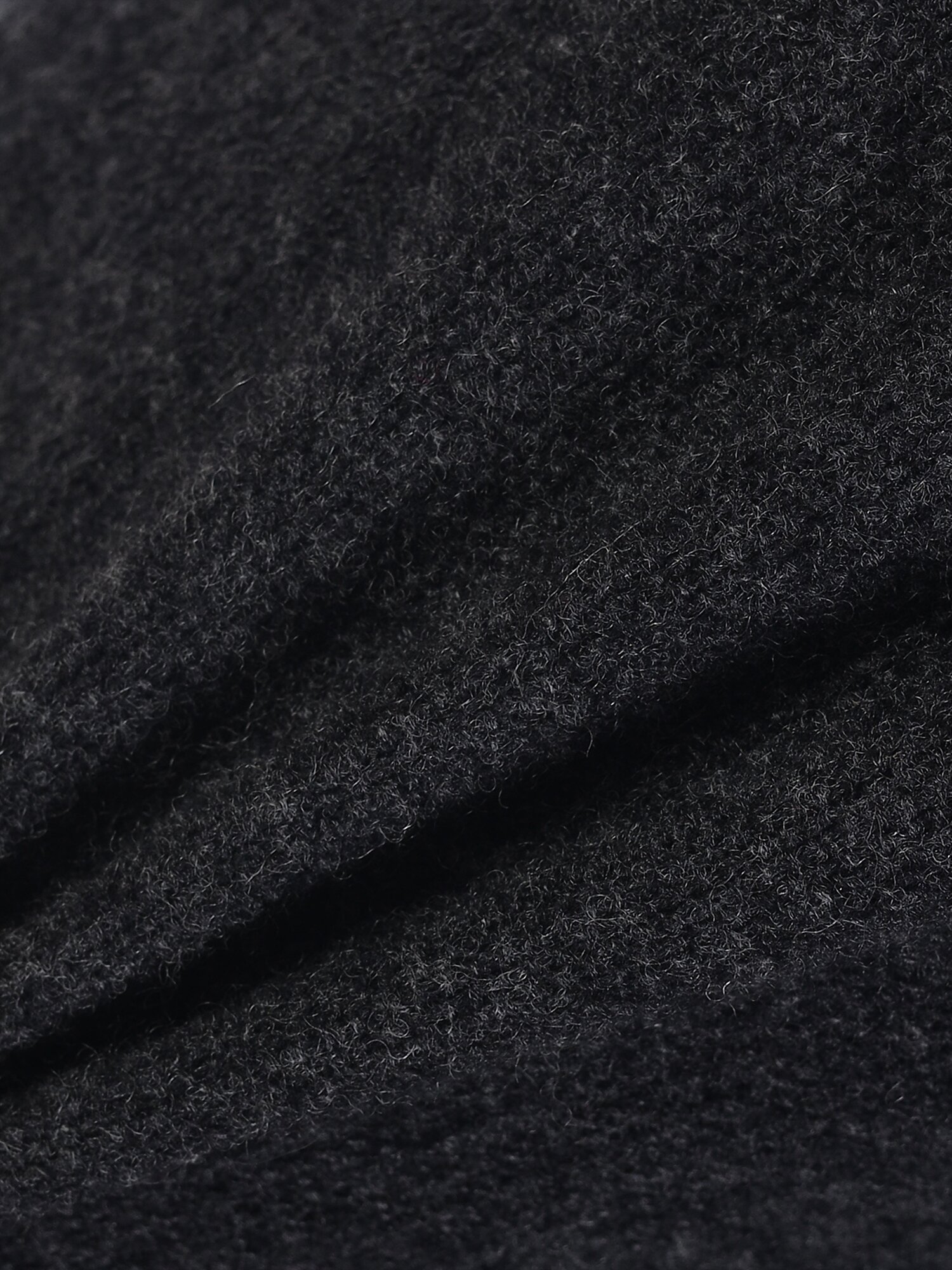 울 밴딩 와이드 니트 셋업 팬츠  (DARK GREY)