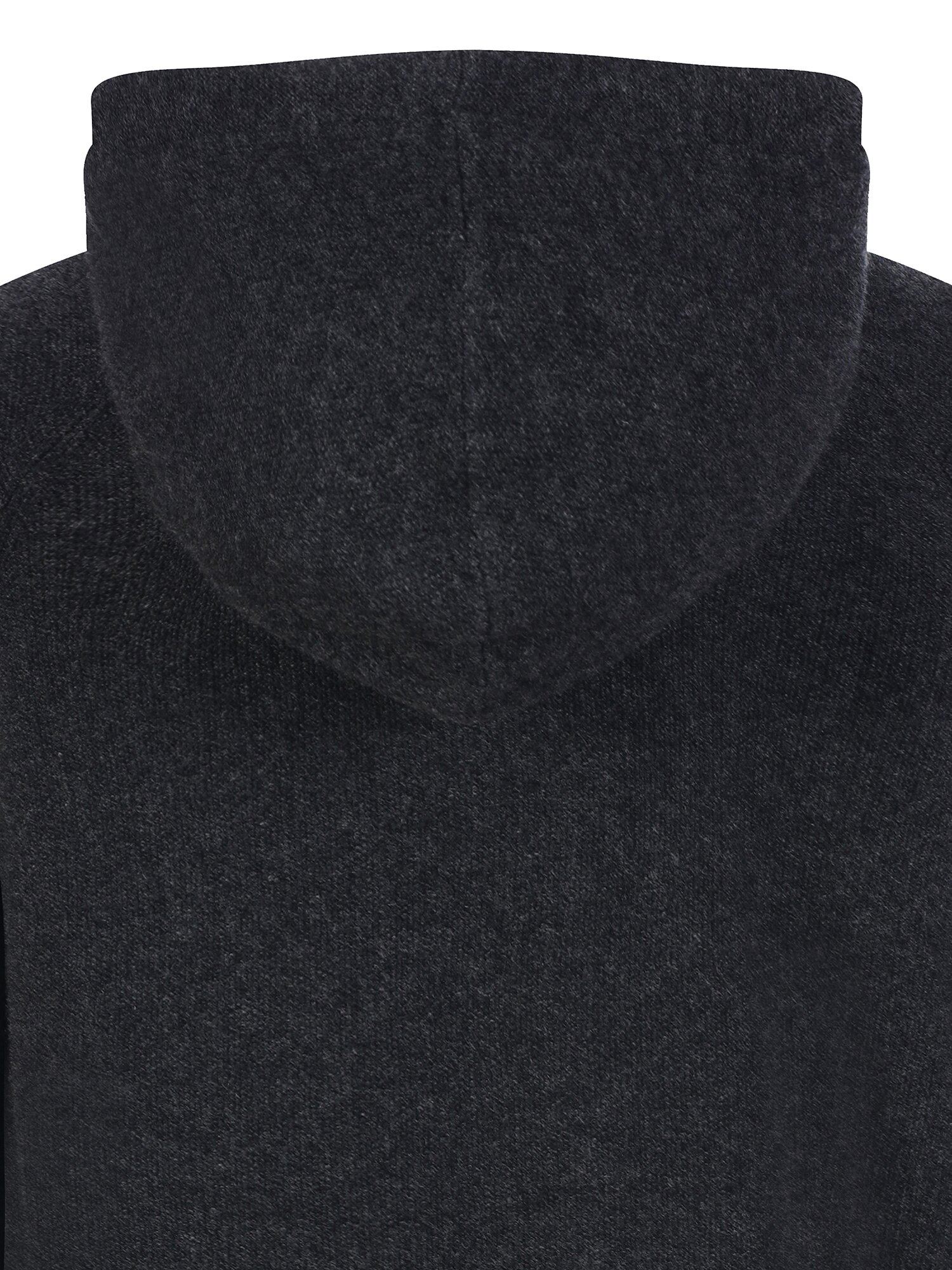 울 후드넥 풀오버 셋업 니트 (DARK GREY)